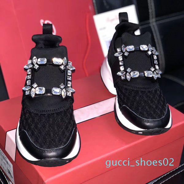 

frame 2020 luxury designer shoes crystal decorative reflective casual shoes flat bottom ladies fashion superstar sports shoes g02, Black