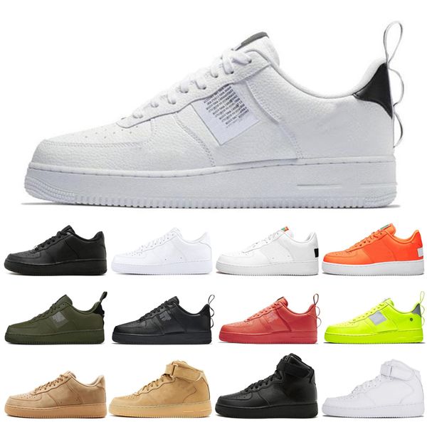 

utility classic black white men women casual shoes red one sports skateboarding high low cut wheat trainers sneakers 36-45