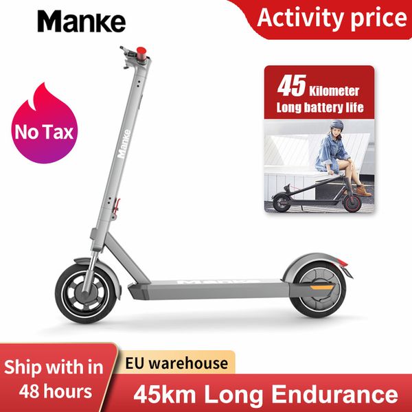 

new arrival eu standard electric bike double brakes 10 inch fordable electric kick scooter with turn signal&front and rear led