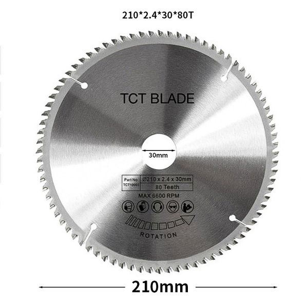 

carbide saw blade tct wood saw blade universal multifunctional circular 210*2.4*30*80t