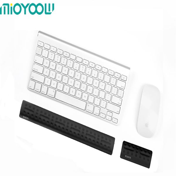 Mioyyow Soft Memory Mouse Pad Fiber Massage Hole Keyboard Pad