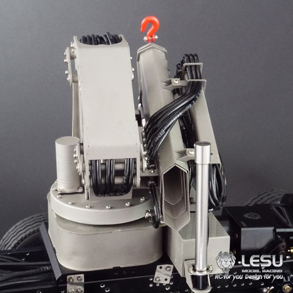 

1/14 rc lesu metal hydraulic crane for tamiya tractor truck flatbed trailer