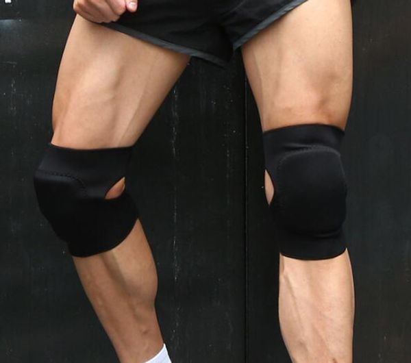 

sports warm high-grade composite sponge dance anti-collision kneepad exercise protective fitness basketball football safety yakuda training, Black;gray