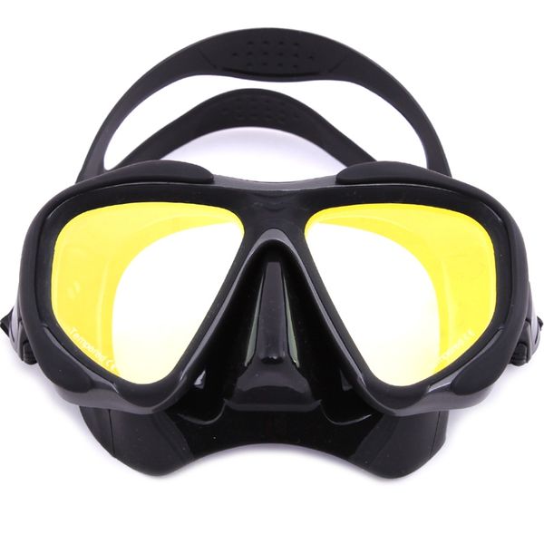 

whale professional anti-fog color mirror silicone snorkeling diving mask mm-2600