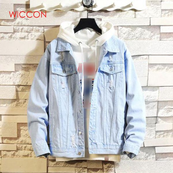 

2020 mens denim jacket men casual bomber jackets men man vintage jean jacket coat streetwear chaqueta hombre 3xl, Black;brown