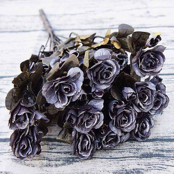 

autumn symphony of gold azaleas silk retro roses new year christmas home decoration accessories artificial flowers floristics