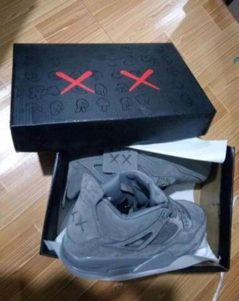 

new outlet jumpman 4 iv blue black white jeans denim x jiont limited men's cool grey glow basketball shoes 4s sports sneakers size 40-4