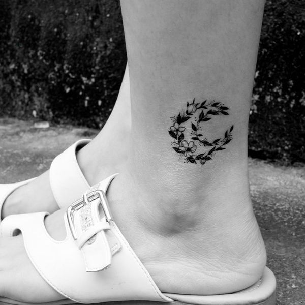 

waterproof temporary tattoo stickers black rose wreath flower small size tatto flash tatoo fake tattoos for man kid girl women