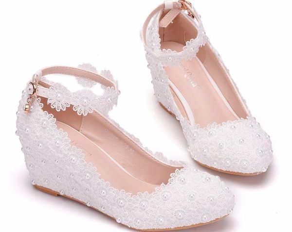 

women's shoes in spring and autumn slope heel round head flower @asd335, Black