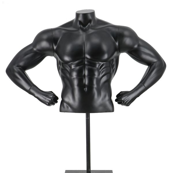 Mode-Stil männliche Oberkörper-Muskel-Mannequin-Muskel-Maniqui mit Basis
