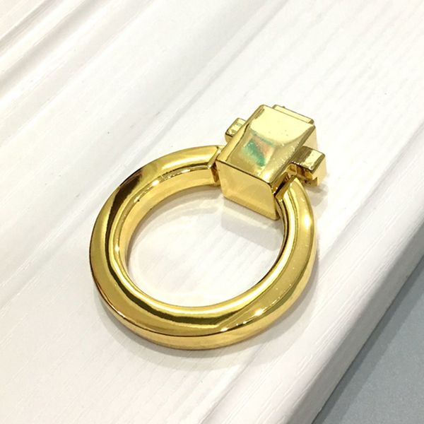 

cabinet knob round ring bookcase handle box pull zinc alloy furniture kit repair accessories vintage home decoration