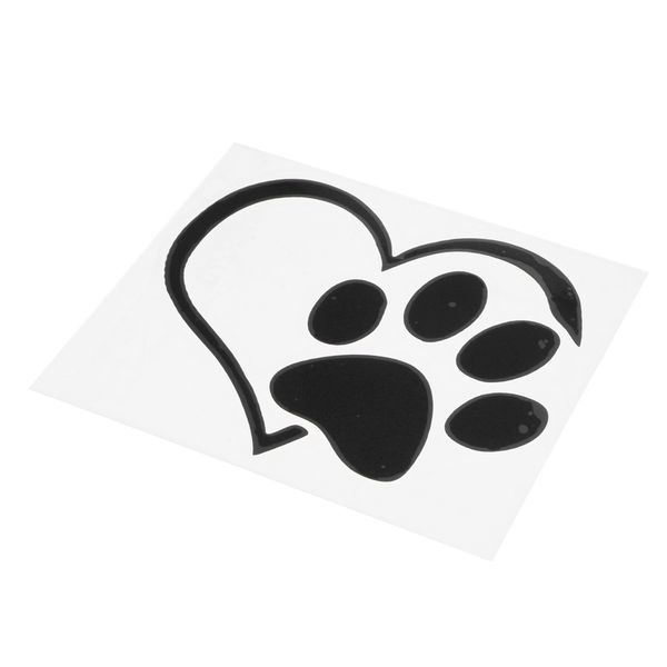 

pet paw love heart pattern car window stickers vinyl cats dogs decals