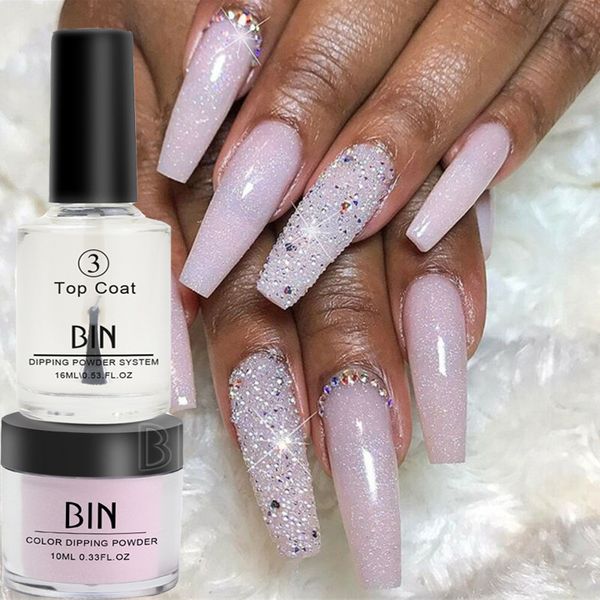 

6 bottles/sets of sequin nail powder dipping powder manicure set wetting sealant desiccant set nail decoration, Silver;gold