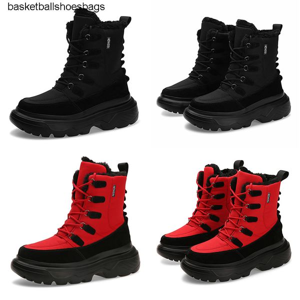 

зима 2020 теплый мягкий гибкий дизайнер кружева type8 тройной белый черный красный человек мальчик мужчин сапоги мужские кроссовки загрузочн, Black