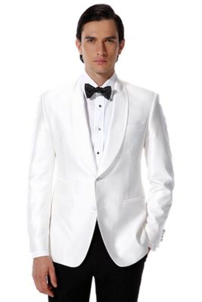 

wedding suits for men suit white custom made groom tuxedo 2019 white formal wear, White;black