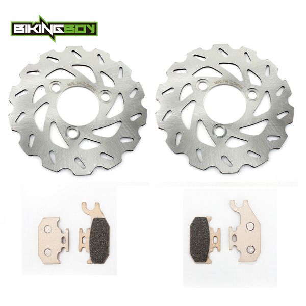 

bikingboy front brake discs rotors disks pads for lt-a 500 lta 750 king quad 09 10 11 12 13 14 15 16 xp xpc axi camo