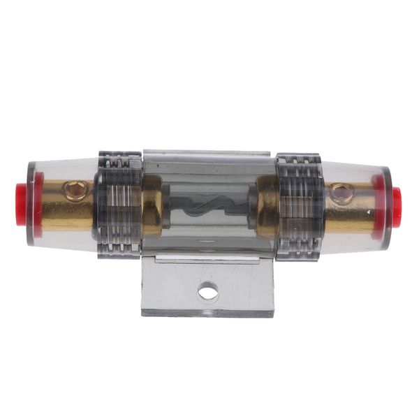 

universal 60a car audio fuse block distribution holder gold plate fh-002