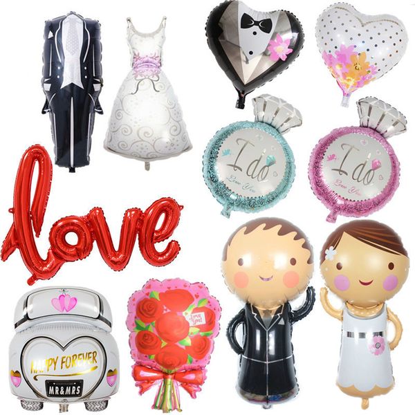 Wedding Decorations Groom Bride Love Balloons Bride Mr Mrs Ballon