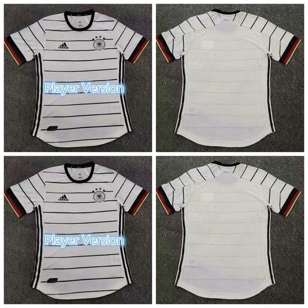 

player version germany 2020 european cup hummels kroos werner kimmich muller draxler soccer jersey 20 21 home football shirt, Black;yellow