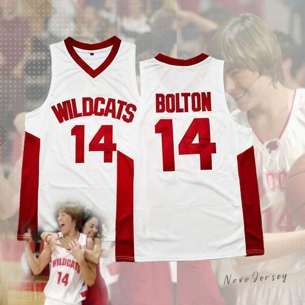 

Troy Bolton 14 East High School Wildcats Белый Джерси