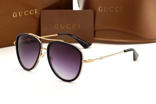 

1pcs sunglasses for women fashion vassl brand designer gold metal, White;black
