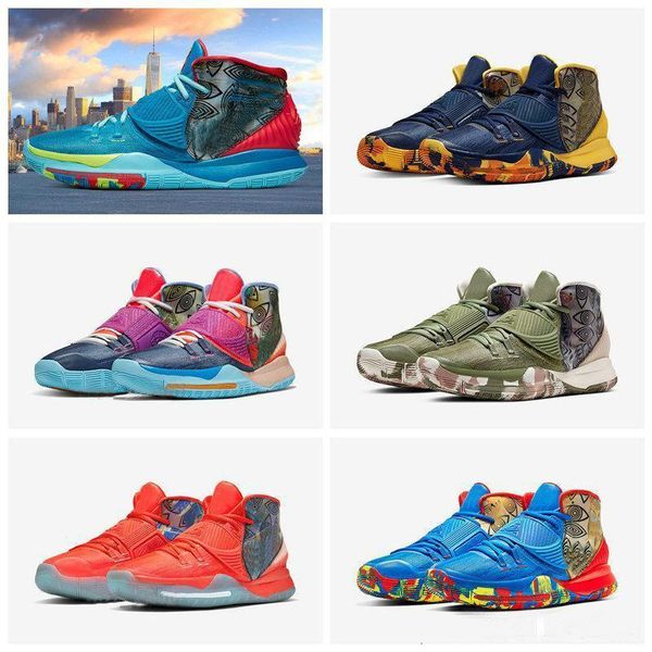 

new kyrie 5 6 pre-heat tokyo nyc miami men mens basketball shoes 5s irving 6s sponge pineapple sports sneakers bob chaussures 7-12