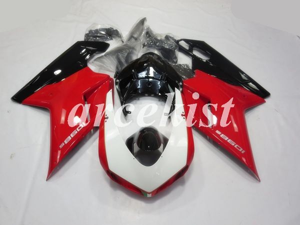 

новый abs инъекция полный комплект обтекатели, пригодный для ducati 848 evo 1098 1198 1198s 2007 2008 2009 2010 2011 2012 body набор пользов