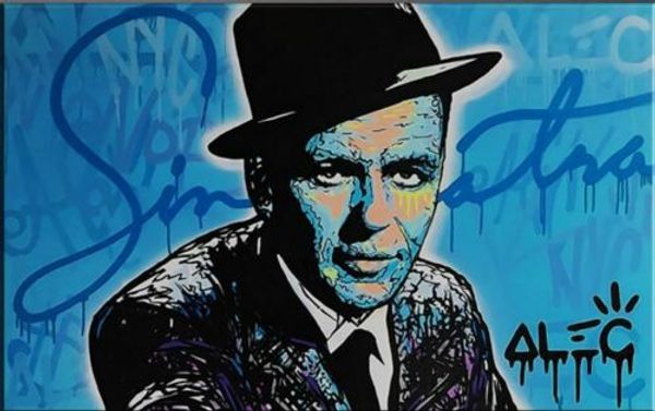 

alec monopoly oil painting on canvas graffiti art decor frank sinatra wall art home decor handpainted &hd print pictures 190918