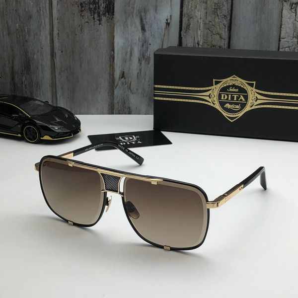 

new fashion classic dita men women sunglasses attitude sunglasses gold frame square metal frame vintage style outdoor design classical b9, White;black
