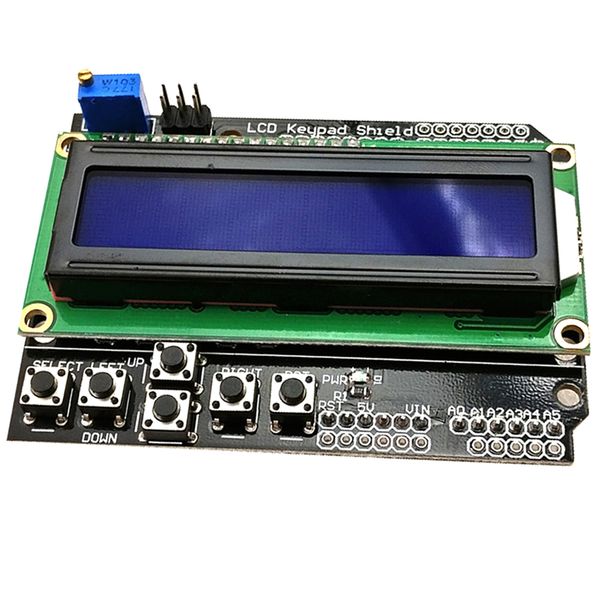 

lcd keypad shield - for arduino 1602 lcd display, blue screen blacklight module