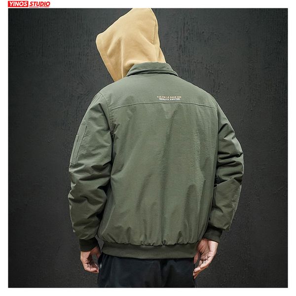 

dropshipping мужские карманные повседневная baseball jacket 2019 winter прогрев хлопок пальто мужской толстые outwear с капюшоном tops, Black;brown