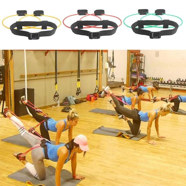 

resistance bands yoga band waist pedal exerciser pull rope fitness workout booty trainers force core training tool