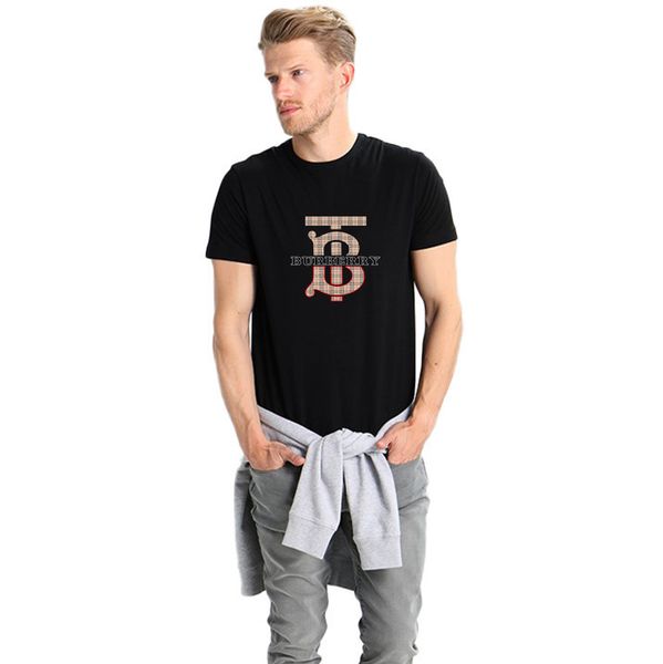 

men's short sleeve summer men's clothing on the korean version popular undershirt summer wear half sleeve t-shirt c6 burberry, White