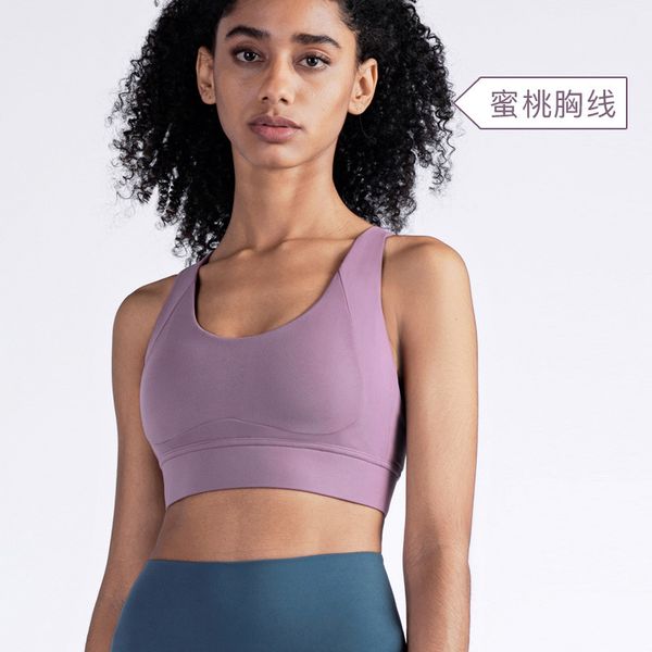 

2020 pro naked skin yoga sports vest female none mark three-dimensional fitness running sports bra, Black;red
