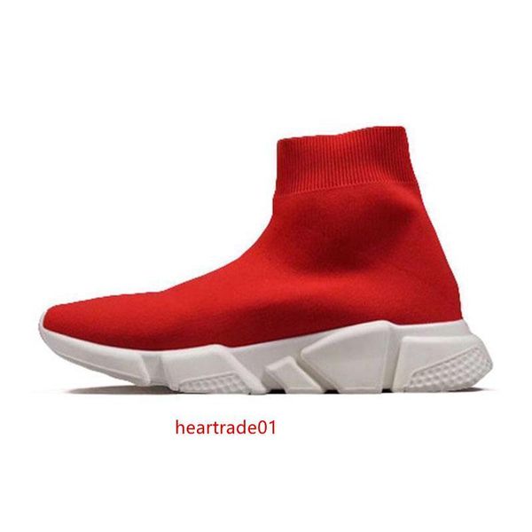 

2019 designer shoes speed trainer brand bule black white red flat fashion mens womens socks sneakers fashion trainers casua shoes size 36-45