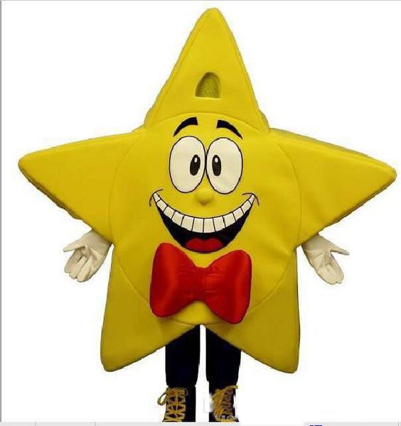 

2019 custom yellow five-pointed star mascot costume size ing, Red;yellow