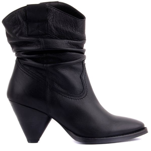 

sail-lakers black leather zipperless women boots
