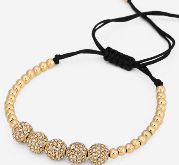

8mm u8g34 gold silver copper cz zircon cubic zirconia elastic adjusted men charm prayer buddha yoga bracelet bangles, Black
