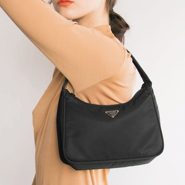 

retro baguette bag for women trendy vintage nylon handbag female small subaxillary bags casual retro mini shoulder bag bella 180