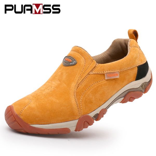 

new brand men shoes genuine leather loafers casual shoes breathable spring autumn outdoor non slip oxford shoes mx190729, Black