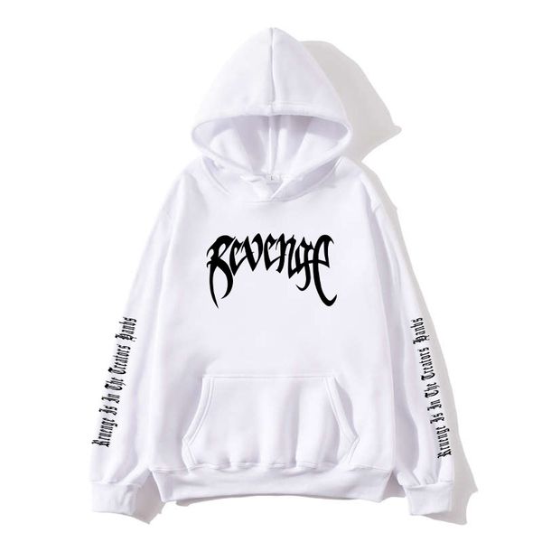 

new autumn winter sweatshirt revenge xxxtentacion hoodies men women sweatshirts rapper hip hop hooded pullover street clothing, Black