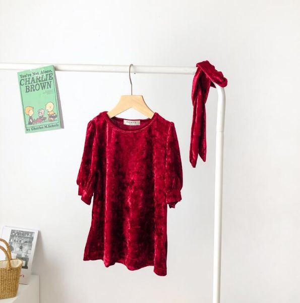 

2020 new arrival baby girls velvet t-shirt summer kids girls tee shirt 2-7 years, Blue