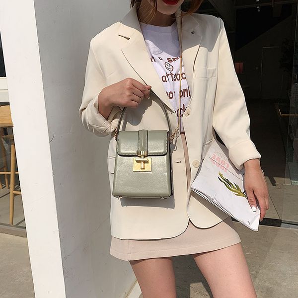 

высокое чувство женской сумки 2019 новых дамы мешок плеча корейская версия дика мобильный телефон мини-мессенджер небольшой площади