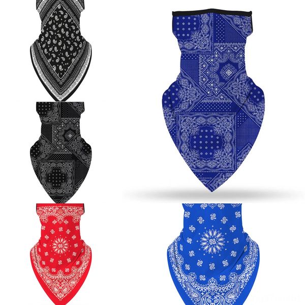 

2voxm 3d sport neck balaclava bicycle fishing scarf bandanas shield mask face headband bandana headwear ring scarf bicycle skull, Black
