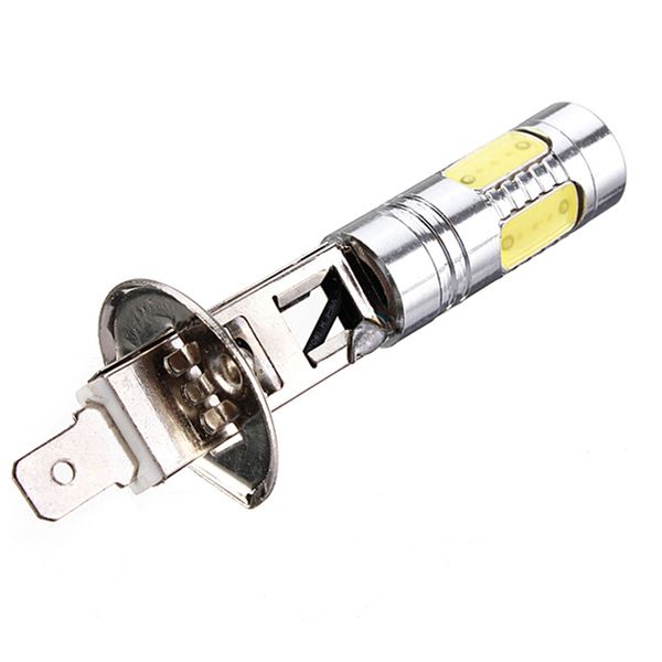 

white high power h1 7.5w led car vehicle auto cob fog running light lights lamp bulb dc12v