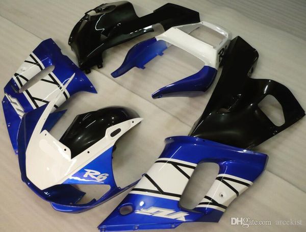 

новые комплекты abs fairing приспособленное для yamaha yzf-r6 98-99-00-01-02 yzf600 1998 1999 2000 2001 2002 полный набор обтекатели синий б
