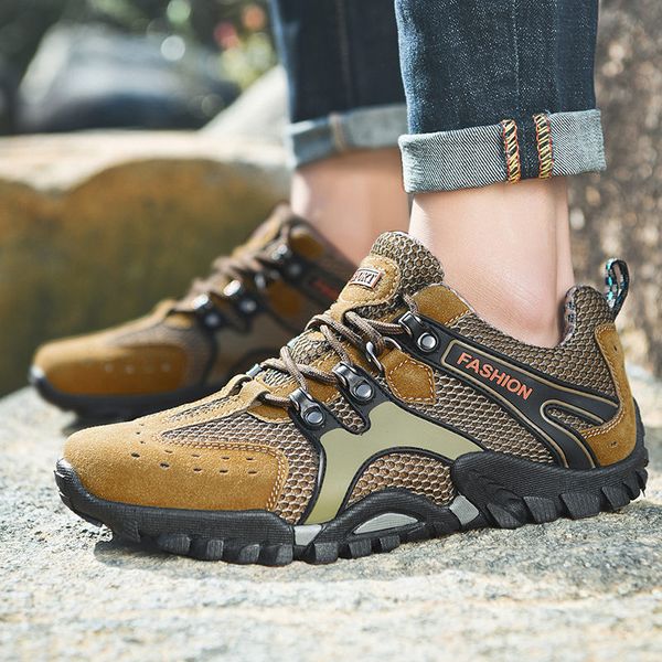 

large size 38-46 men's hiking shoes breathable outdoor trekking shoes sneakers men mountain climbing zapatillas hombre new