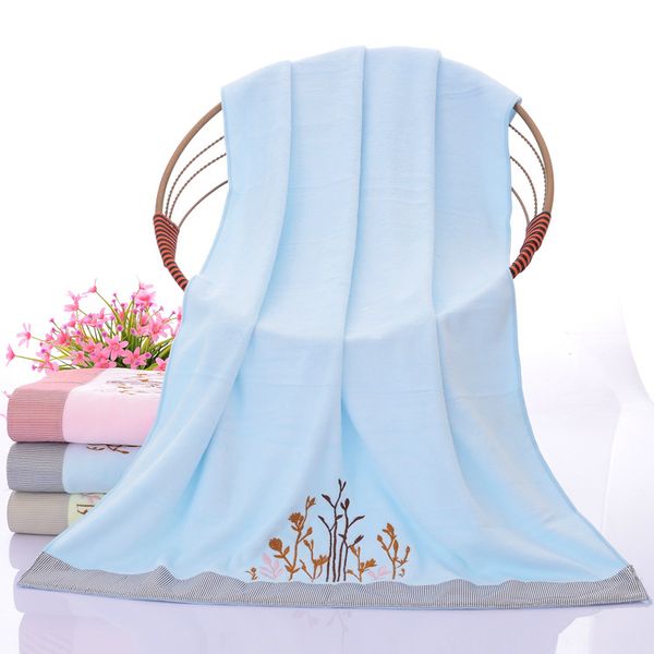 

embroided bath towel set bathroom microfiber funny cooling cloth cotton absorbent blanket thick bath recznik gift box ee50yj