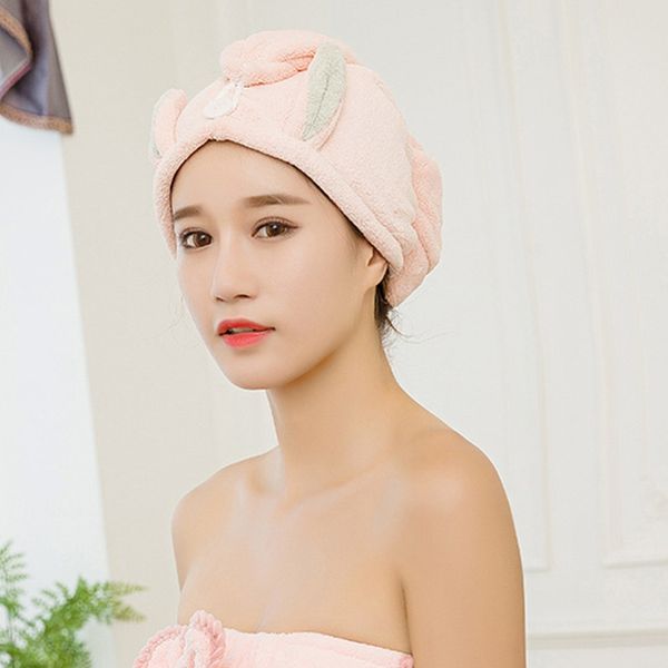 

new cute japanese style 1 pcs women water-absorbent shower dry cap towel