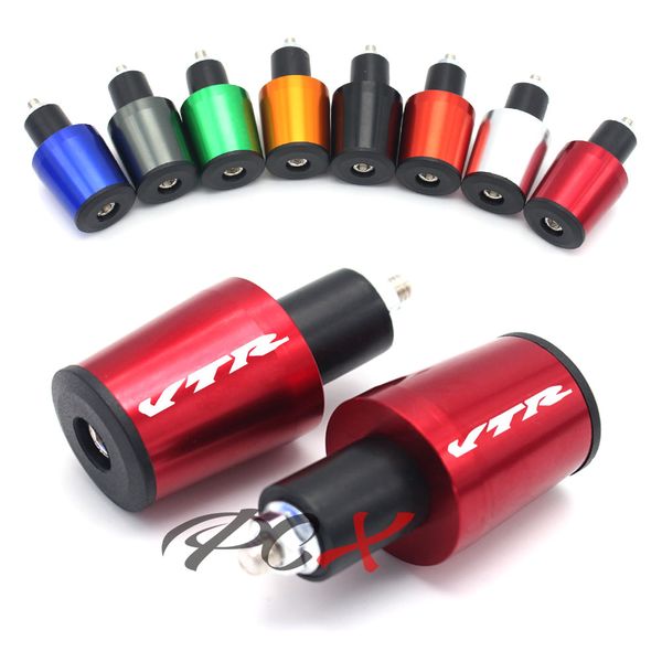 

motorcycle cnc 7/8'' 22mm handlebar grips handle bar cap end plugs for vfr 750 800 1200f